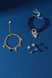 Moon Magic Beaded Charm Bolo Bracelet