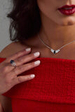 Crystal Bat Pendant