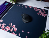 Navy Blossom Desk Mat