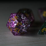 Dark Nox Forge Fire Glass DND Dice Set