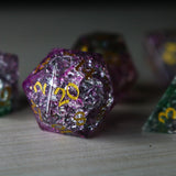 Dark Nox Forge Fire Glass DND Dice Set