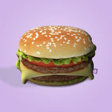 Burger Pillow - All About Vibe
