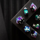 Lightning Handmade Resin DND Dice Set