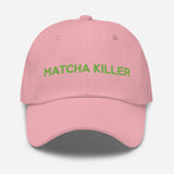 Matcha Killer Embroidered Dad Hat - Cute Kawaii Aesthetic Pink Baseball Cap