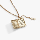 'A Reader Lives A Thousand Lives' Book Club Locket Pendant