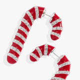 Candy Cane Front-Back Earrings
