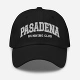 Pasadena Running Club - Unisex Embroidered Baseball Cap - Collegiate Dad Hat - black - front view