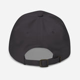Dad of The Year-Unisex Embroidered Baseball Cap-Adjustable Dad Hat-charcoal-back view