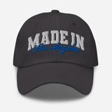 Made in Los Angeles - Unisex Embroidered Baseball Cap-gray-front view