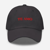 Te Amo-Embroidered Unisex Baseball Cap-Adjustable Minimalist Cotton Twill Dad Hat