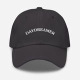 Daydreamer-Embroidered Unisex Minimalist Baseball Cap-Adjustable Cotton Twill Dad Hat-dark gray-front view