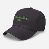 Matcha Latte Slut-Fun Embroidered Unisex Baseball Cap-Adjustable Cotton Twill Dad Hat-dark gray-semi front view