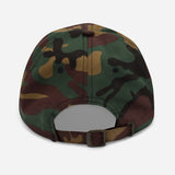 Dad of The Year-Unisex Embroidered Baseball Cap-Adjustable Dad Hat-camo-front view