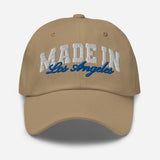 Made in Los Angeles - Unisex Embroidered Baseball Cap-khaki-front view