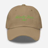 Matcha Latte Slut-Fun Embroidered Unisex Baseball Cap-Adjustable Cotton Twill Dad Hat-khaki-front view
