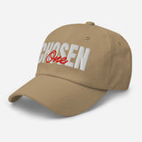 Chosen One - 3D Puff Embroidered Baseball Cap - Unisex Cotton Twill Dad Hat - khaki - semi front view