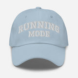 Running Mode - Varsity Logo Embroidered Baseball Cap - Sporty Unisex Running Cap - light blue - front view