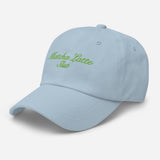 Matcha Latte Slut-Fun Embroidered Unisex Baseball Cap-Adjustable Cotton Twill Dad Hat-light blue-semi front view