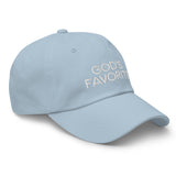 God's Favorite - Unisex Embroidered Baseball Cap - light blue - semi front view