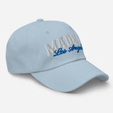 Made in Los Angeles - Unisex Embroidered Baseball Cap-light blue-semi front view