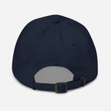 Running Mode - Varsity Logo Embroidered Baseball Cap - Sporty Unisex Running Cap - navy - back view