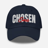 Chosen One - 3D Puff Embroidered Baseball Cap - Unisex Cotton Twill Dad Hat - navy - front view