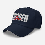 Chosen One - 3D Puff Embroidered Baseball Cap - Unisex Cotton Twill Dad Hat - navy - semi front view