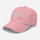 Take It Easy - Hibiscus 3D Puff Embroidered Baseball Cap - Women's Beach Vibe Dad Hat - pink - semi front view