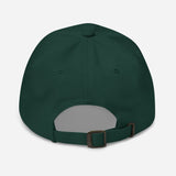 Dad of The Year-Unisex Embroidered Baseball Cap-Adjustable Dad Hat-green -back view