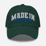 Made in Los Angeles - Unisex Embroidered Baseball Cap-green-front view