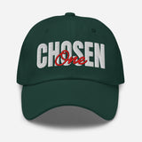 Chosen One - 3D Puff Embroidered Baseball Cap - Unisex Cotton Twill Dad Hat - green - front view