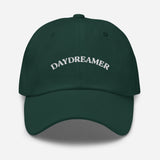 Daydreamer-Embroidered Unisex Minimalist Baseball Cap-Adjustable Cotton Twill Dad Hat-green-front view