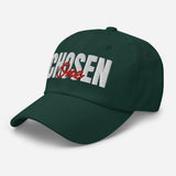 Chosen One - 3D Puff Embroidered Baseball Cap - Unisex Cotton Twill Dad Hat - green - semi front view