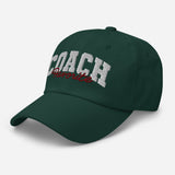 Favorite Coach - 3D Puff Embroidered Baseball Cap - Unisex Adjustable Cotton Twill Dad Hat - green - semi front view