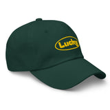Lucky - Embroidered Unisex Dad Hat - St. Patrick's Day Green Baseball Cap -front view