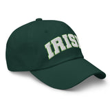 Irish - 3D Embroidered Unisex Dad Hat - St. Patrick's Day Green Baseball Cap-front view