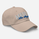 Made in Los Angeles - Unisex Embroidered Baseball Cap-stone-semi front view