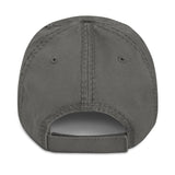 Delusional Embroidered Unisex Distressed Dad HatDelusional-Embroidered Unisex Distressed Baseball Cap-Adjustable Cotton Dad Hat-gray-back view