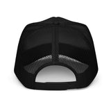 Heart Mexico - 3D Puff Embroidered Foam Trucker Hat - Unisex Mexico Flag Mesh Trucker Cap -black - back view