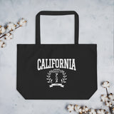 California Anime Research Club Fun Graphic Large Tote Bag-Black