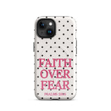 Faith Over Fear-Polka Dots-MagSafe® Tough Phone Case for iPhone®