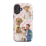 Custom Photo Checker iPhone Case - Personalized MagSafe Tough Cover