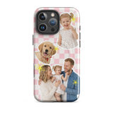 Custom Photo Checker iPhone Case - Personalized MagSafe Tough Cover