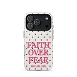 Faith Over Fear-Polka Dots-MagSafe® Tough Phone Case for iPhone®