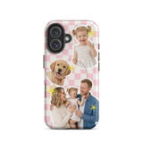 Custom Photo Checker iPhone Case - Personalized MagSafe Tough Cover