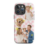 Custom Photo Checker iPhone Case - Personalized MagSafe Tough Cover