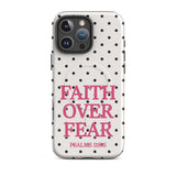 Faith Over Fear-Polka Dots-MagSafe® Tough Phone Case for iPhone®