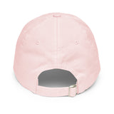 I Love You So Matcha - Women's Pastel Color Embroidered Baseball Cap - pink - back view