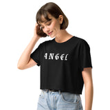 Angel Women’s Short Sleeve Graphic Crop Top