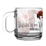 Attack on Titan Colossus Titan Clear Glass Coffee Mug - BUCKET POPCORN 